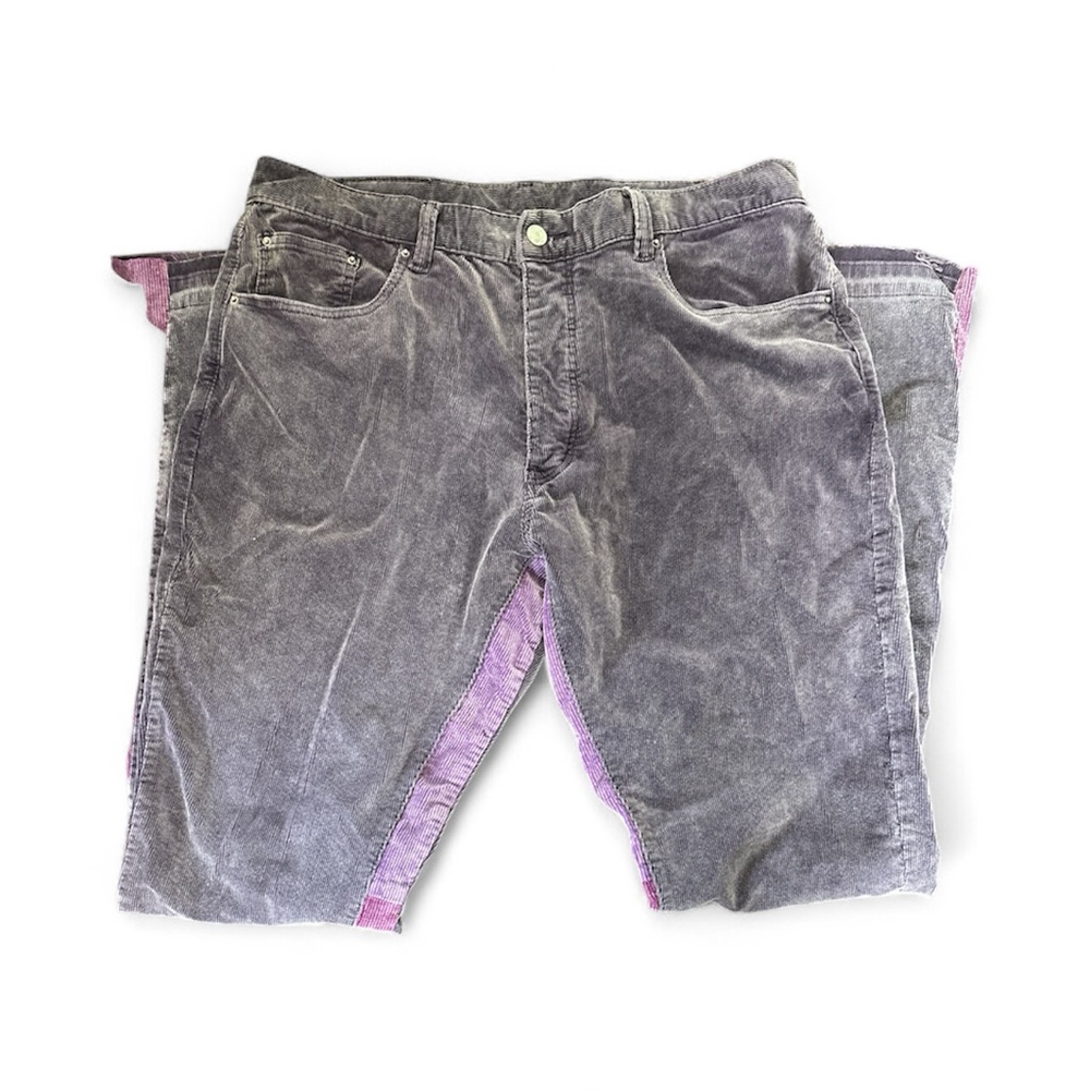 Men's Gray Corduroy Pants
